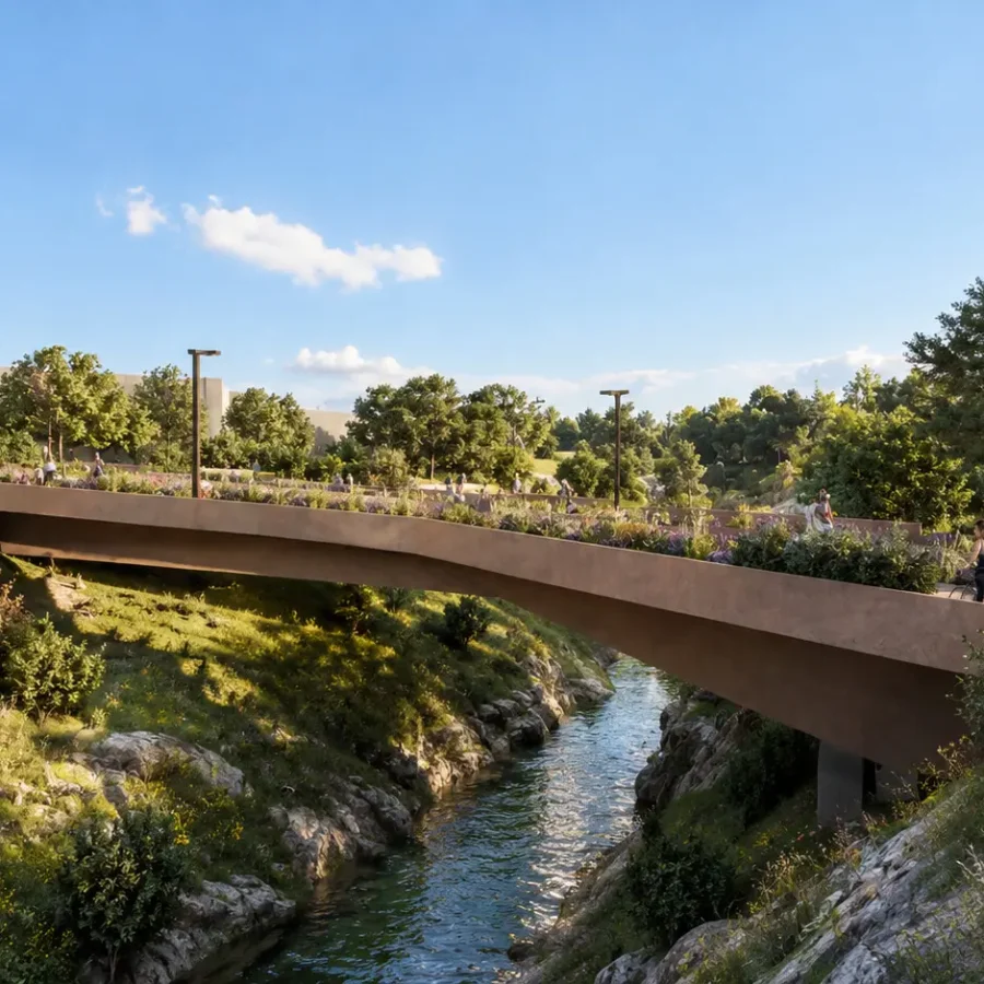 Design of a Road and Cycle-Pedestrian Bridge in Santa Venerina